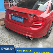 Для Benz W204 спойлер из углеродного волокна автомобиль спойлер заднего крыла для Benz W204 C180 C200 C260 C280 C300 C74 спойлер 2008