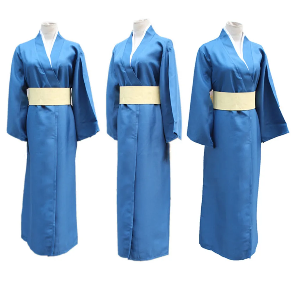 Аниме гинтама «Серебряная душа» кацура Котаро кимоно Косплей Костюм, полный набор Kendo Униформа(верхняя одежда+ внутренняя одежда+ пояс