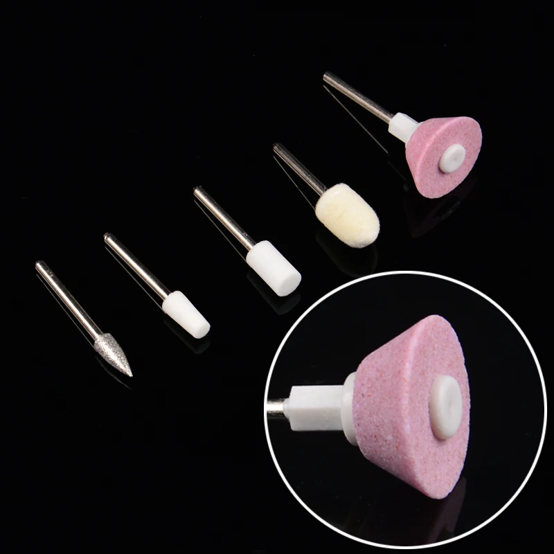 

WUF 1 Set 5 Bits Nail Art Electric Drill Bits Tips Buffer Manicure Pedicure Grooming Tool