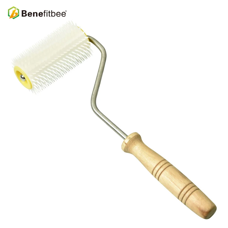 

Benefitbee beekeeping equipment honey scraper wooden handle uncapping fork high quality plastic