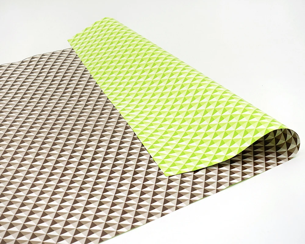 Перламутровая двухсторонняя цветная упаковочная бумага с геометрическим узором цветы подарочная упаковочная бумага пластиковая Водонепроницаемая оберточная бумага