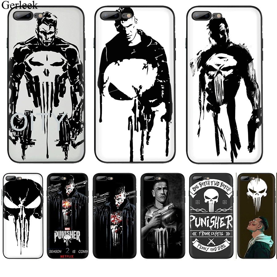 Чехол для мобильного телефона Desxz Punisher Frank iPhone 11 Pro X XS Max XR 6 6s 7 8 5 5S SE | Мобильные