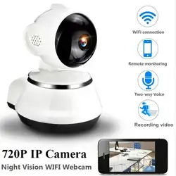 Домашняя охранная ip-камера Беспроводная смарт-камера с Wi-Fi аудио запись наблюдения детский монитор HD мини камера видеонаблюдения 720 p