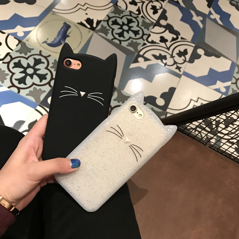 

For Cute cat HUAWEI P8 P9 Lite 2017/P10 Plus/Nova Lite 5.2 Rubber Cover