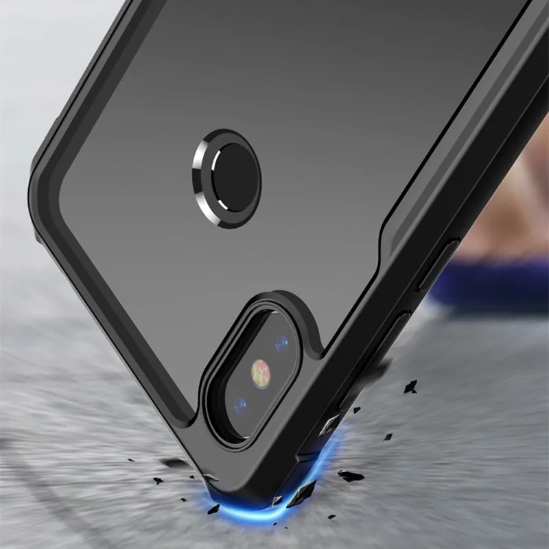 Прозрачный силиконовый чехол LUPHIE для Xiaomi Max 3 360 противоударный с полным корпусом