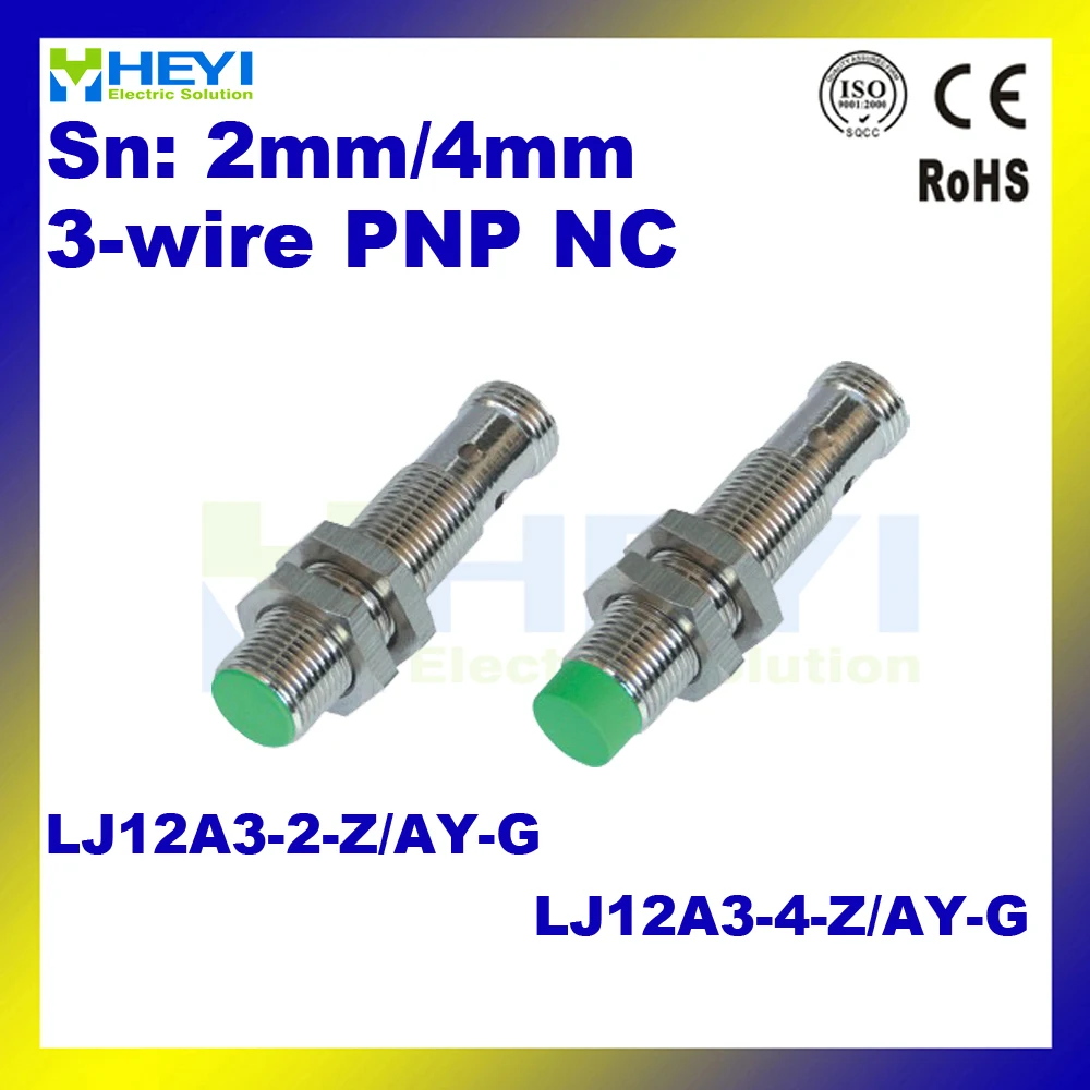 LJ12A3 2 Z/AY G LJ12A3 4 AY G M12 inductive proximity switch 6 36VDC 3 wire  NC PNP distance measuring switch without cable-in Switches from Lights ...