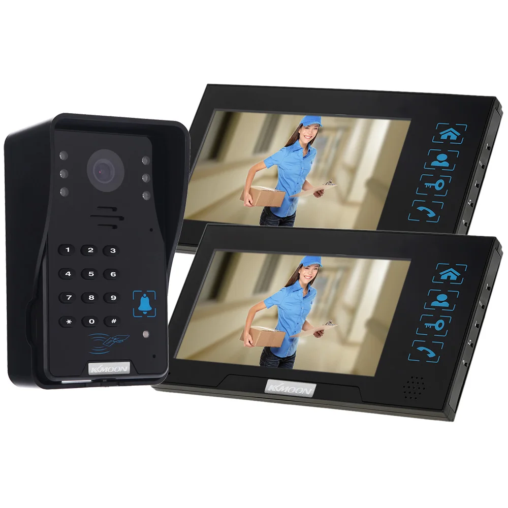 imágenes para KKmoon 7 "TFT Intercome Videoportero Timbre Con Desbloqueo de La Visión Nocturna Impermeable de Seguridad CCTV Cámara De Vigilancia Inicio imágenes para KKmoon 7 "TFT Intercome Videoportero Timbre Con Desbloqueo de La Visión Nocturna Impermeable de Seguridad CCTV Cámara De Vigilancia Inicio