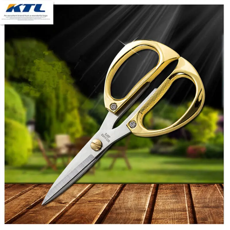 KTL Golden Scissor, 2Cr13 Stainless Steel Multi functional Kitchen