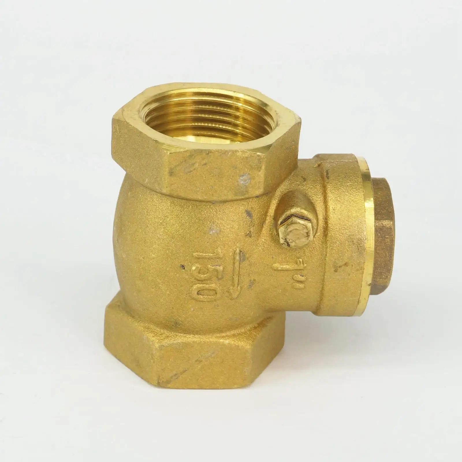 Brass Swing check valve One Way 1" BSP female to 1" BSP female Threaded