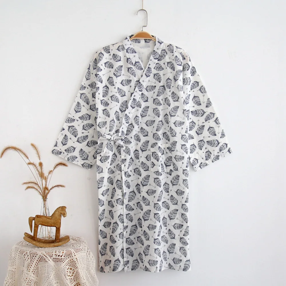 Халат кимоно мужской с принтом листьев 904 872|mens robe|fashion robekimono robe men |