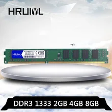 HRUIYL DDR3 8 ГБ 4 ГБ 2 Гб 1333 МГц 240 pin 1,5 в Настольный оперативная Память dimm PC Memoria PC3-10600U PC3 10600 1333 МГц 2G 4G 8 Гб