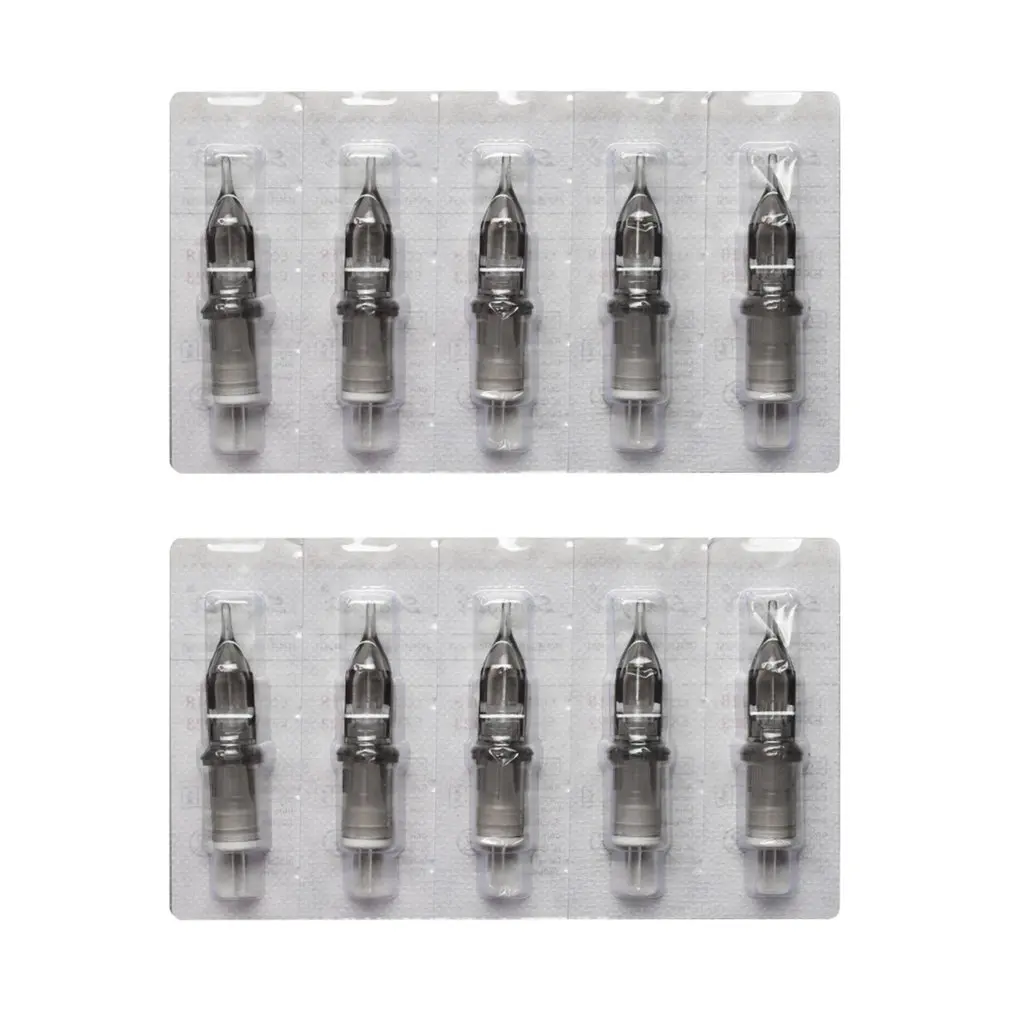 

10pcs/lot Disposable Sterilized Permanent Lip Eyebrow Makeup Bayonet Tattoo Motor Needles Cartridge 3RL