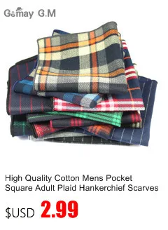 New Arrive Cotton Suit Pocket Square for Men Towel Square For Wedding Party Fashion Simple Cotton Mens Plaid Handkerchief Towel