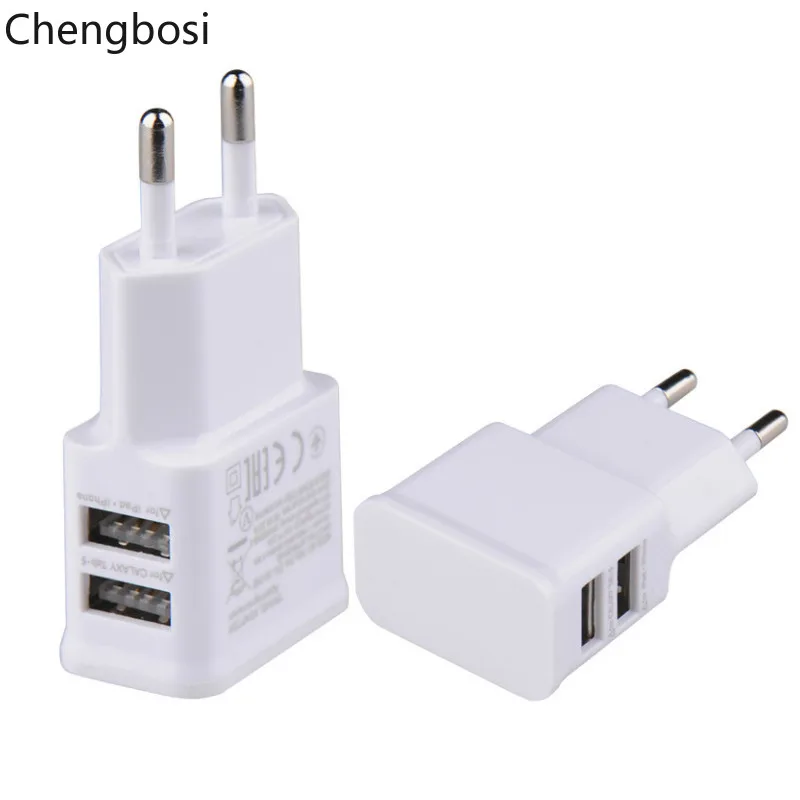 5 V 2A 1A الهاتف المحمول شاحن شاحن USB مزدوج رئيس بالنسبة لنا الاتحاد الأوروبي السفر شاحن الهاتف الذكي العالمي هاتف محمول لفون