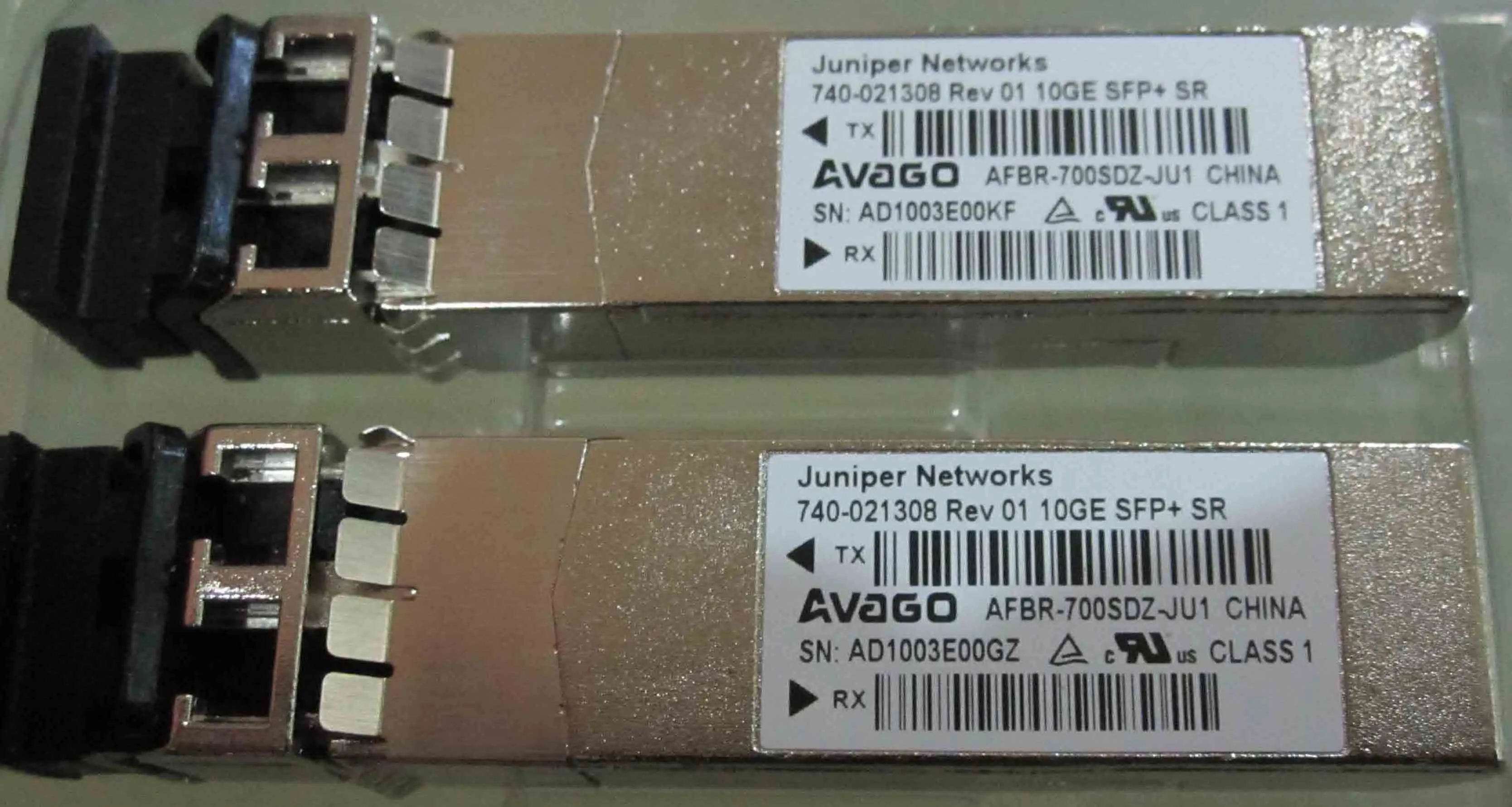 10GE 01 REV 740-021308 JUNIPER AFBR-700SDZ-JU1 + AVAGO