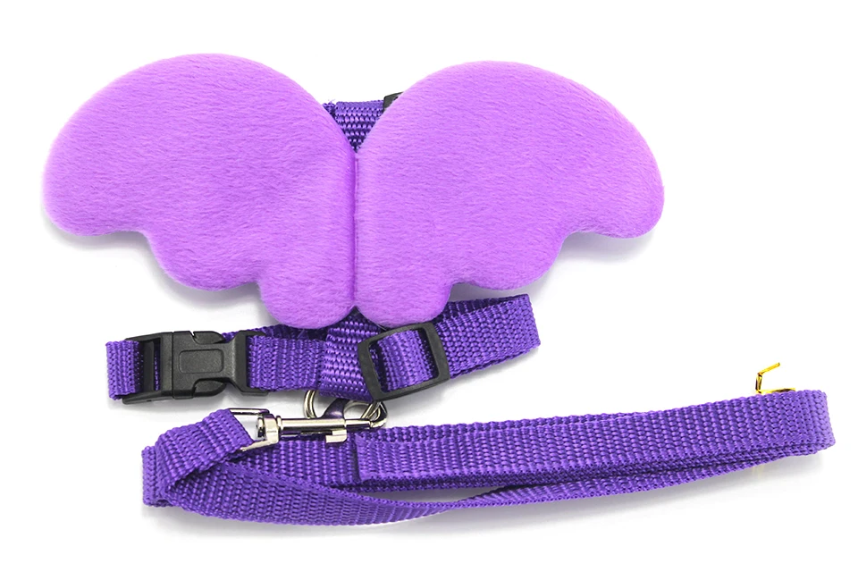 Cute Dog Leash Collar Sets Angles Wings Design Pet Dog Leash Lead For Small Dogs Cats Adjustable Dog Harness Outdoor Pet Product 114