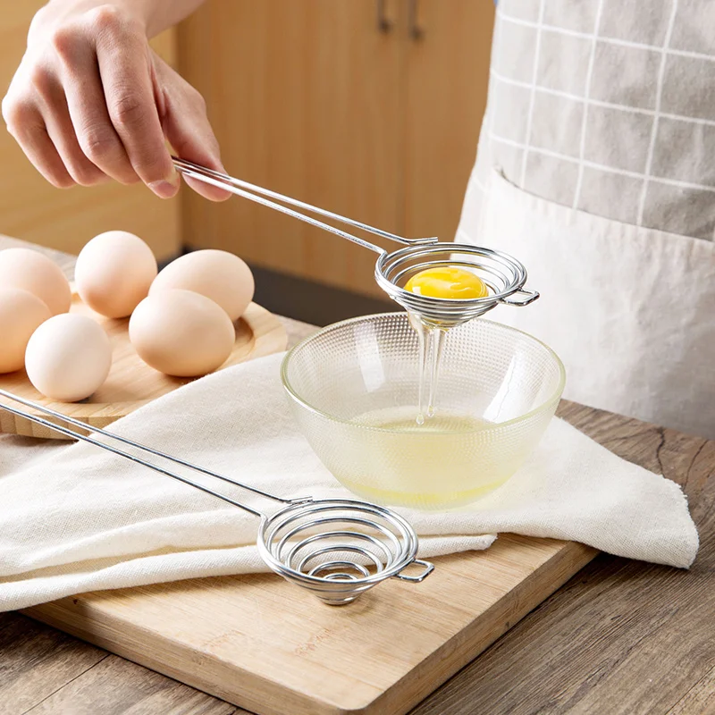 Яичный желток сепаратор белка фильтр бытовые выпечки гаджет сплиттер яйцо капли из нержавеющей стали Яйцо Инструменты