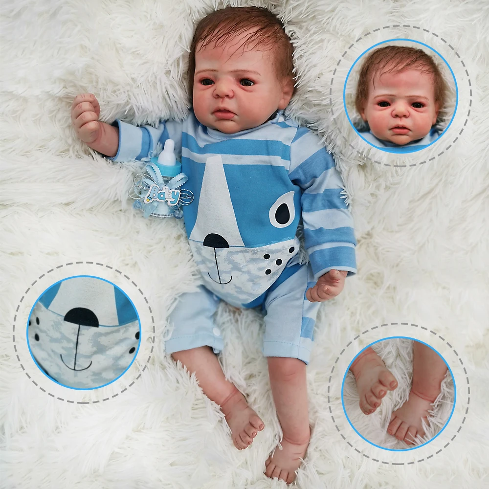 OtardDolls Bebe Reborn Baby Doll 22 дюйма 55 см Силиконовая виниловая Bebe Кукла Новорожденный очаровательны реалистичные для детей ясельного возраста для подарка Быстрая