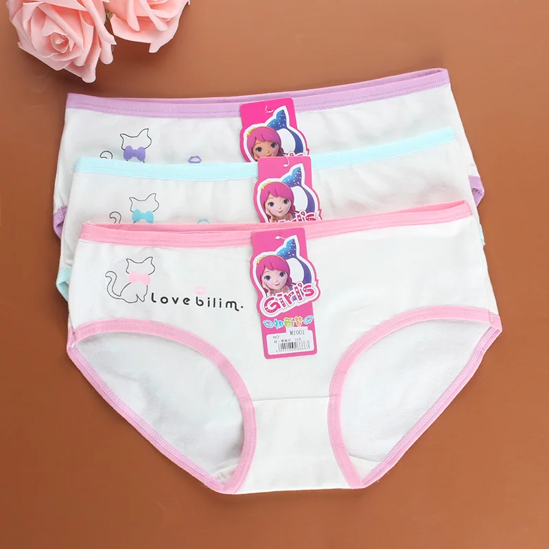 

Girls Underwear Cotton Briefs Breathable Children Cartoon Summer Low Waist FYFP88