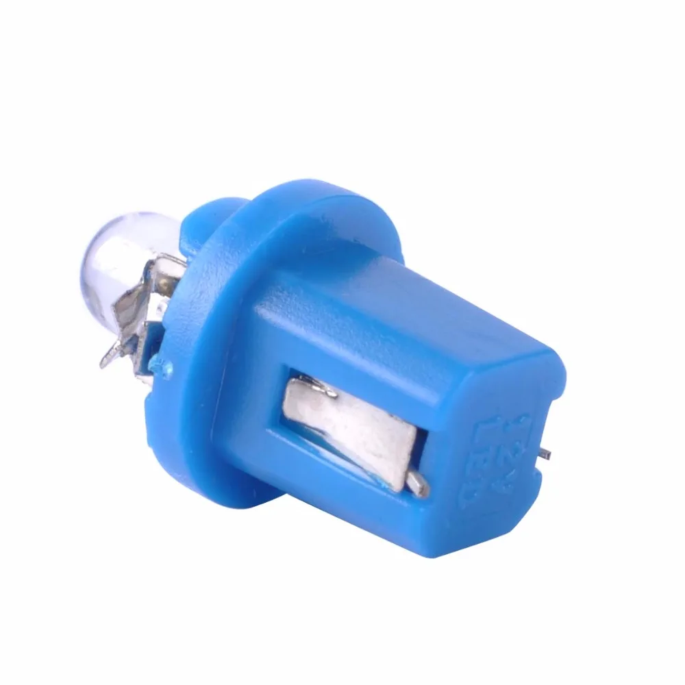 AutoEC 100X T5 1 светодиодный b8.5d b8.5 автомобильный клиновидный индикатор приборной панели инструмента базовый свет белый синий цвет красный, желтый зеленый# LH02