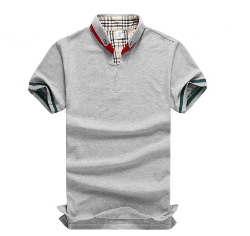 Для мужчин летом с коротким рукавом Круглый воротник рубашки поло Shrink-термоусадочная футболки повседневные Для мужчин's футболка-поло - Цвет: picture color