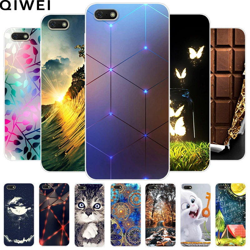 

For Huawei Y5 Lite 2018 Case 5.45'' Soft TPU Silicone Back Coer For Huawei Y5Lite Y 5 Lite 2018 Phone Case Coque DRA-LX5 Cases
