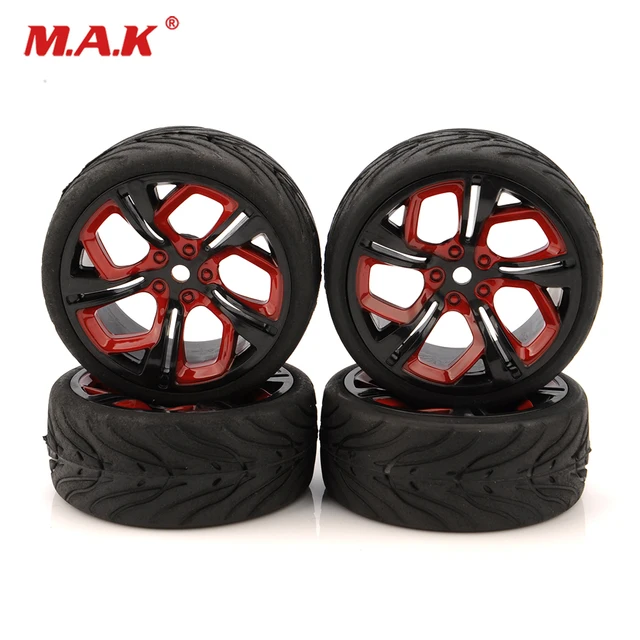 Special Price 4pcs/set RC Car Tires Set 12mm Hex Rubber Flat Racing Tire Wheel Rims 4Pcs For HSP HPI 1/10 On-Road RC Car Special Price 4pcs/set RC Car Tires Set 12mm Hex Rubber Flat Racing Tire Wheel Rims 4Pcs For HSP HPI 1/10 On-Road RC Car