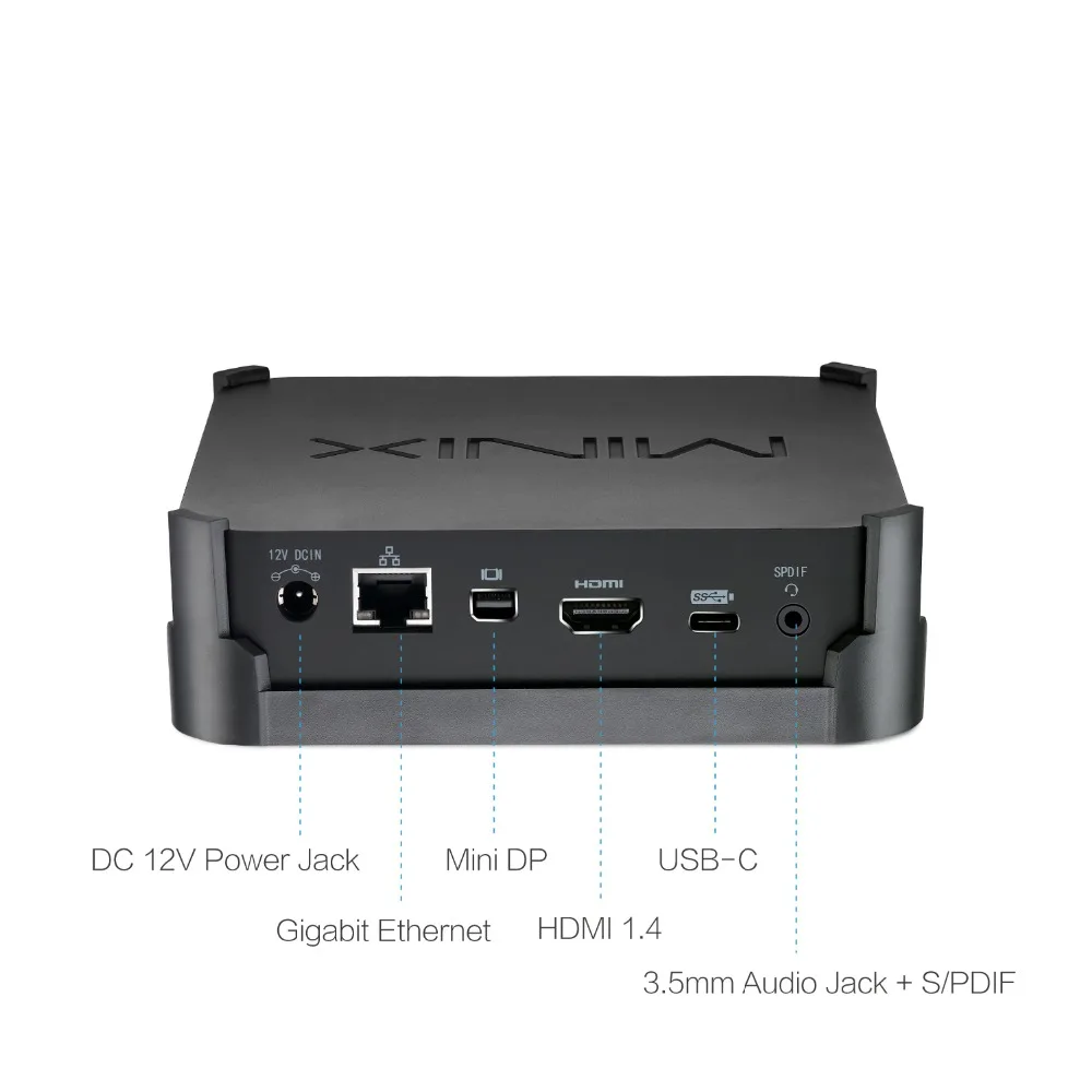 Original nuevo MINIX NEO N42C-4 MINI PC oficial de Windows 10 Pro 64-bit MINI PC 4G/32G Gigabit WIFI USB 3,0 Pentium N4200 MINI PC