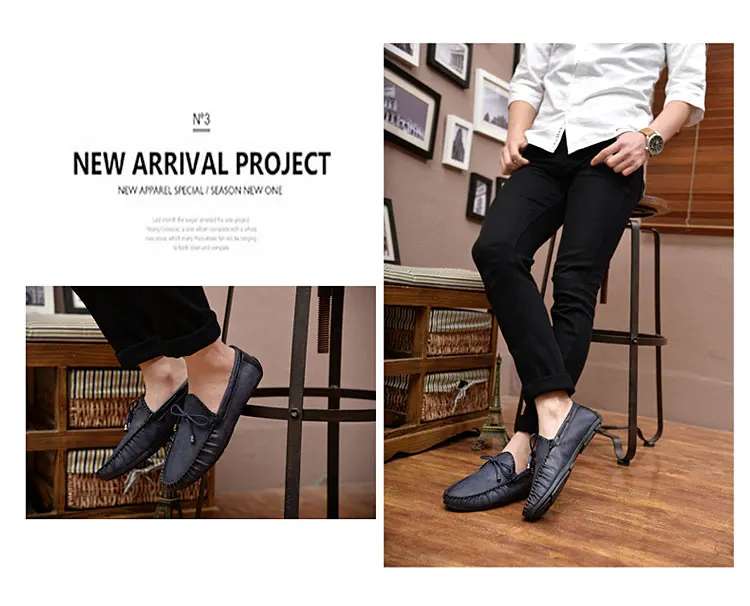 Casual Leather Loafer Shoes Men Soft Comfortable Driving Shoes Men Moccasins Footwear Mokasin Kasual For Men Schoenen785