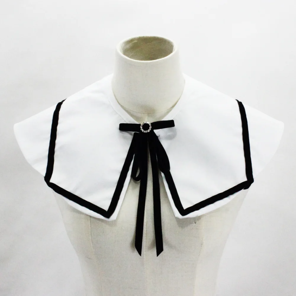 Модная шаль искусственный воротник бант камзол свитер подсеть пряжа кружево
