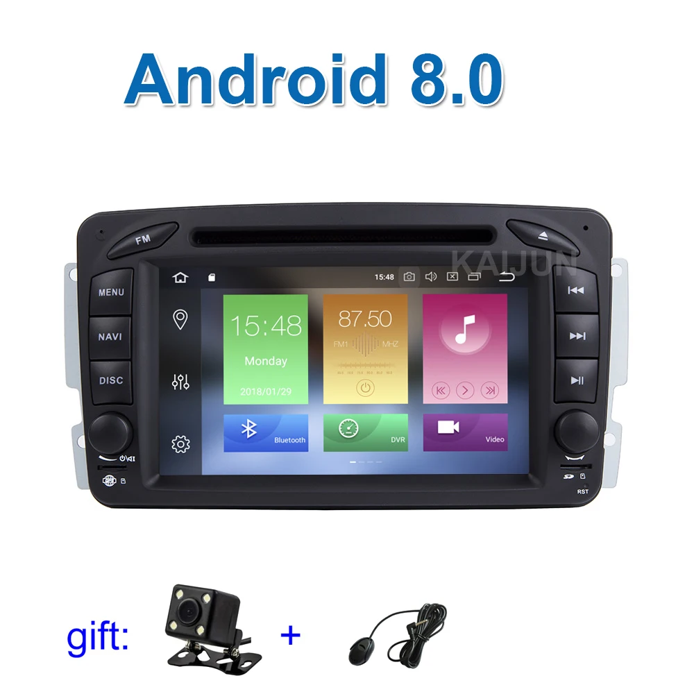 IPS screen Android 8.0 Car DVD Multimedia Player for Benz C Class W203 W209 W463 W639 W163 Viano Vito with Radio WiFi BT GPS