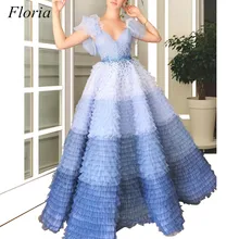 Новые мусульманские платья размера плюс, платья знаменитостей, а-силуэт, рукава-крылышки, тюль, v-образный вырез, Сексуальные вечерние платья с красной ковровой дорожкой, robe de soire