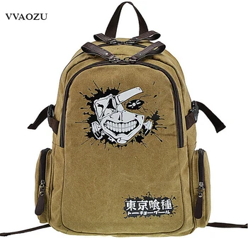 

Tokyo Ghoul Unisex Cosplay Backpacks Teenagers Schoolbag Japanese Anime Canvas Mochila Shoulder Bag Bookbag