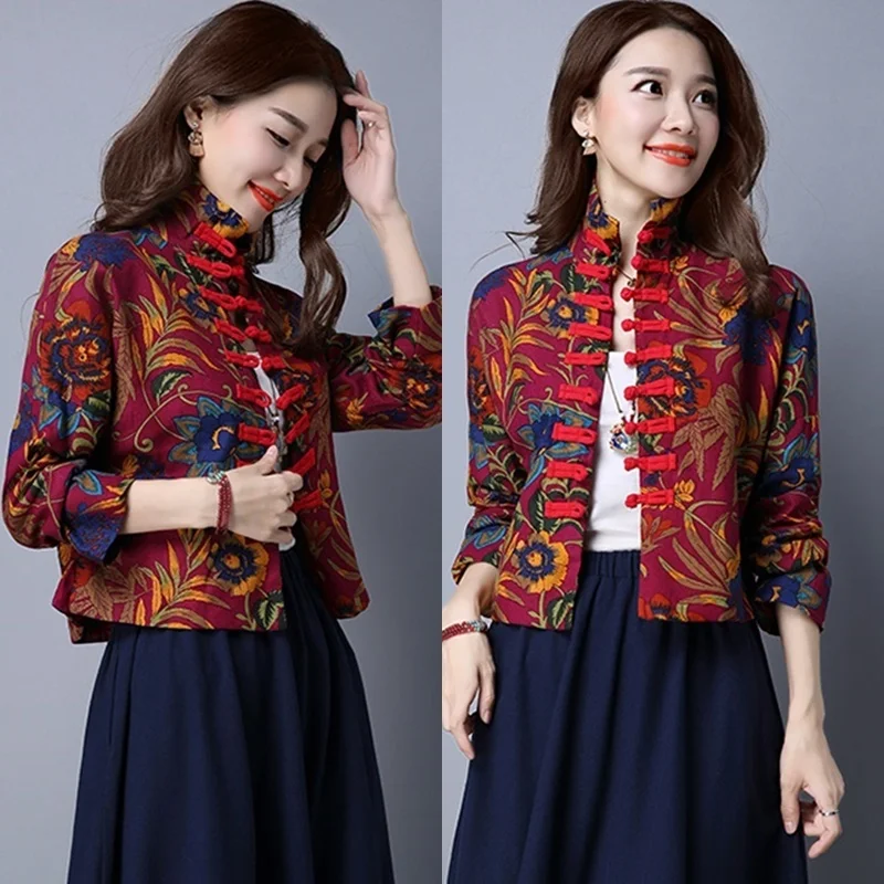 Traditional chinese clothing for women cheongsam top mandarin collar womens tops and blouses oriental China clothing TA795