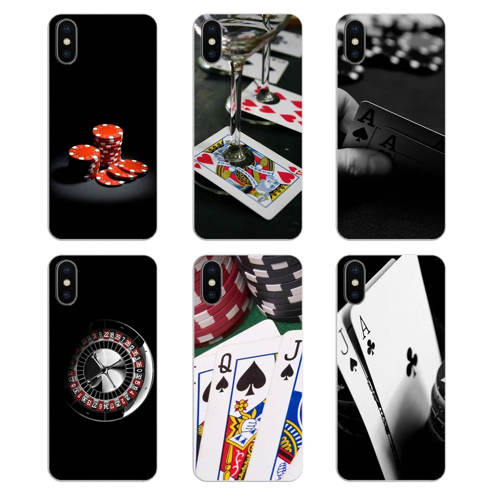 Transparent Soft Case Covers The Luxury Poker Casino Art Pattern For Xiaomi Mi A1 A2 5X 6X 8 lite SE Pro Max Mix 2 2S 3 Mi5 Mi5S |