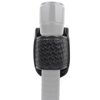 

Basketweave Open Top Compact Light Holder, Duty Belt Accessories-Flashlight Pouch Holster, Fits Standard D Cell Flashlights