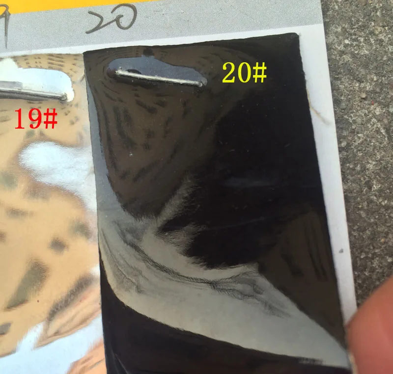 black Anti wrinkle holographic synthetic mirror face soft TPU leather