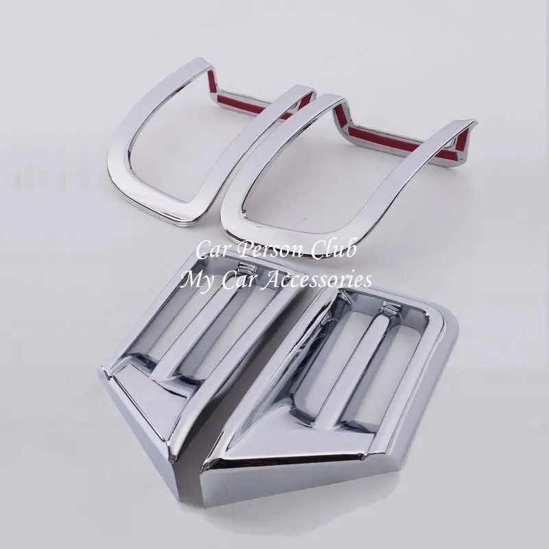 

For Toyota Land Cruiser 200 V8 2016 2017 Front Rear Fog Light Lamp Cover Foglight Frame Decorate Chrome Car Styling Accessories