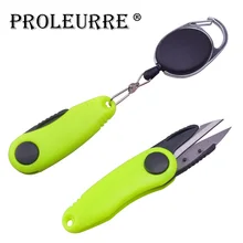 Proleurre 1 шт., ножницы из нержавеющей стали в форме креветок, быстрое завязывание узлов, набор инструментов, складные рыболовные лески, машинка для стрижки