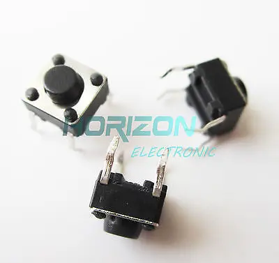 

100Pcs 4Pin Tactile Touch Push Button Switch Tact Switches 6 X 6 X 5mm New