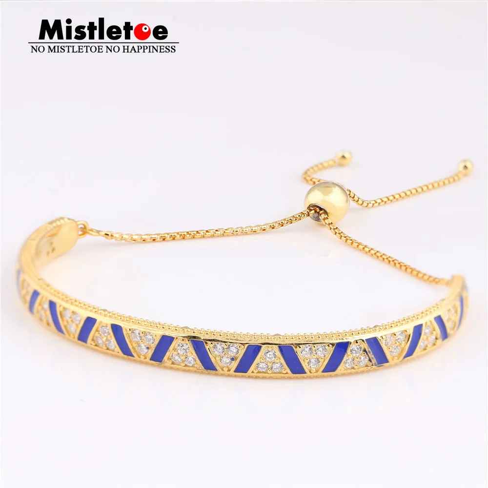 

Mistletoe 925 Sterling Silver Exotic Stones & Stripes Bracelet, Mistletoe Shine European Jewelry