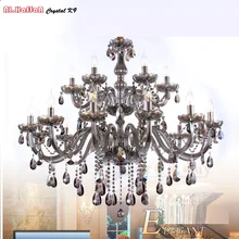 Modern Crystal Chandelier lighting Smoky grey Crystal Chandeliers Large Chandelier lighting Bedroom living room lights lighting chandelier lights modern chandelier crystal lighting contemporary bedroom dining room crystal chandelier for living room bedroom