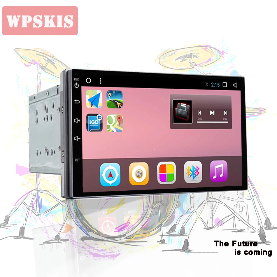 Top Two Din 7 Inch Car DVD Player For Toyota TOYOTA RAV4 FJ CRUISER ALPHARD With 3/4G Host GPS Navigation Bluetooth IPOD Radio FM/AM 2