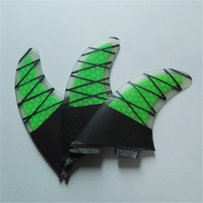 High quality FCS II fins with fiberglass honey comb material for surfing tri/set High quality FCS II fins with fiberglass honey comb material for surfing tri/set