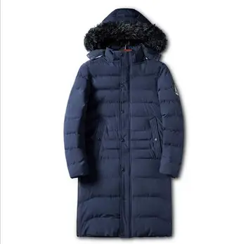 

2019 New Men's Fashion Casual Long Waterproof Fur Hood Coat Warm Winter Parkas Jacket 0607-016