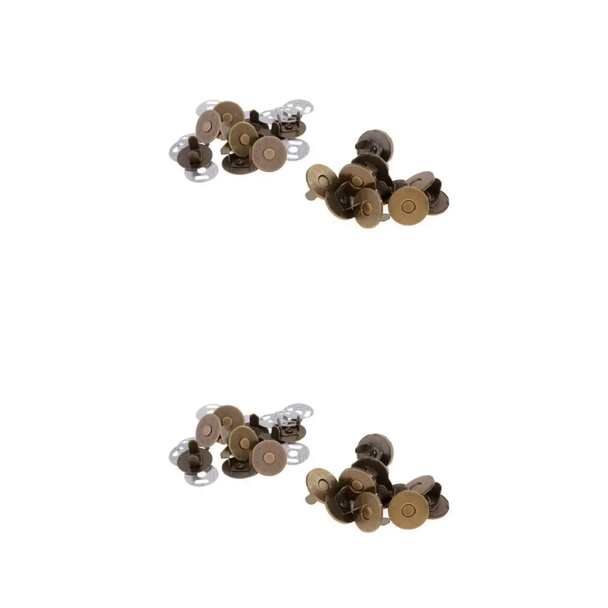 20 Sets 14/18mm Magnetic Purse Snaps Closures Round Sewing Button Press Studs for overcoat bag garment accessories scrapbooking
