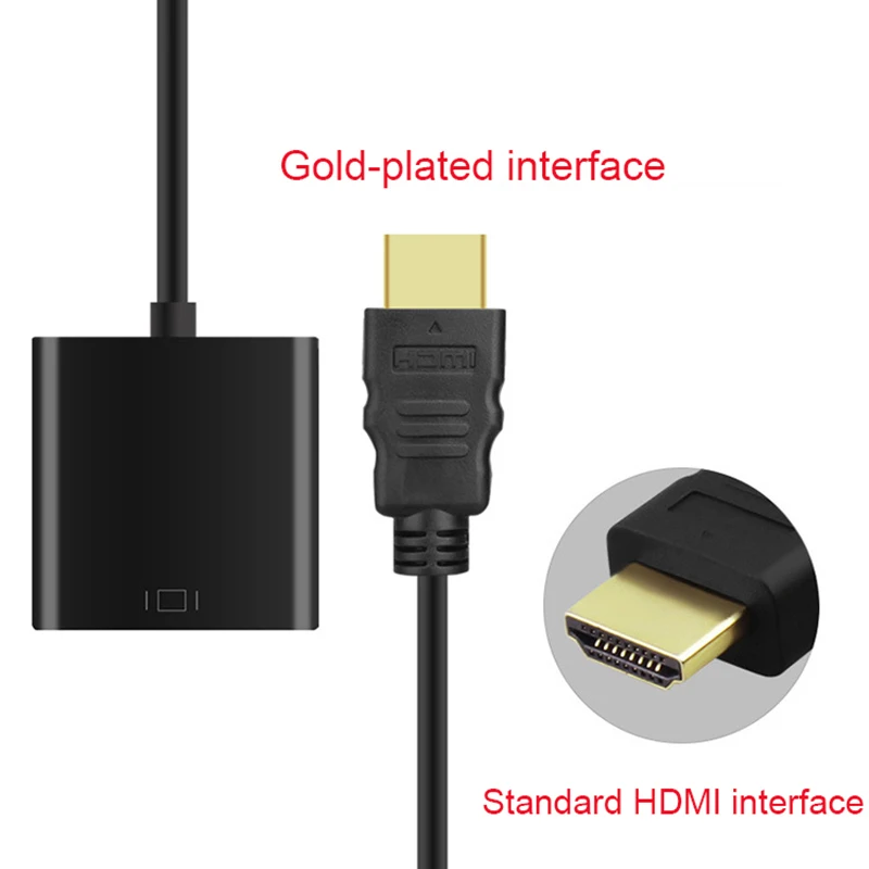 Amkle HDMI to VGA Adapter Cable HDMI VGA Converter Cable Support 1080P with Audio Cable for HDTV XBOX PS3 PS4 Laptop TV Box Amkle HDMI to VGA Adapter Cable HDMI VGA Converter Cable Support 1080P with Audio Cable for HDTV XBOX PS3 PS4 Laptop TV Box