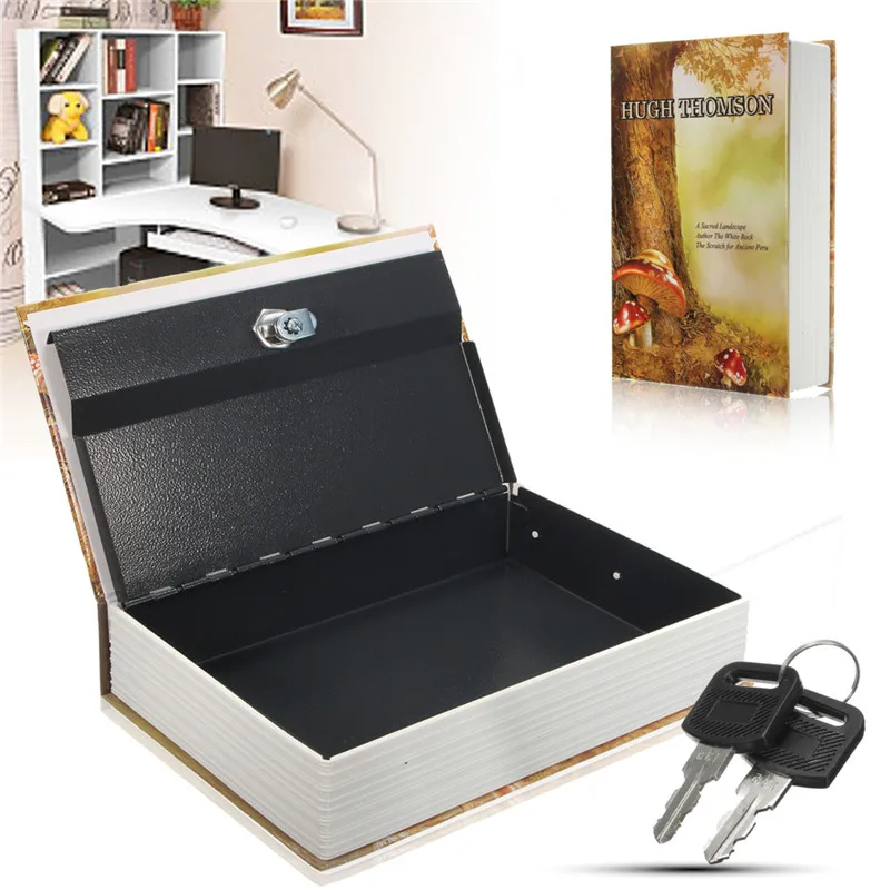 M Safe Box Book Money Hidden Secret Security Safe Lock Cash Money Coin Storage Jewellery key Locker For Kid Gift