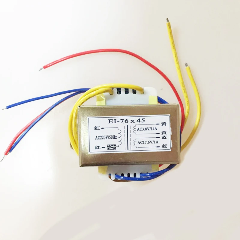 EI76 70W 50/60Hz ei силовой трансформатор 70VA вход AC220V выход 17 6 V 3 8 две
