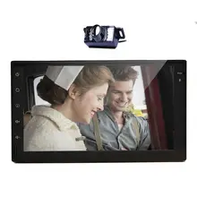 Backup Camera+Android 6 .0 Radio Player Car Stereo GPS Navigation WiFi Car Double DIN 7″ Touch Screen Universal Audio Headunit